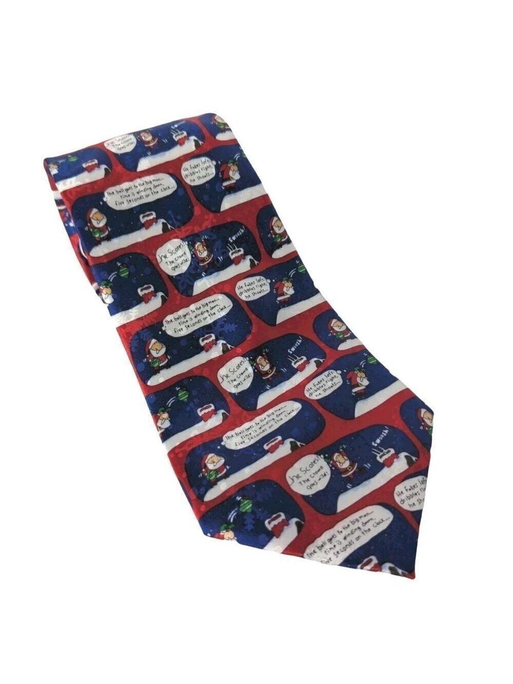 American Greetings Christmas Santa Claus Silk Necktie